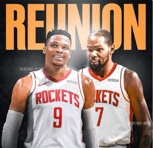 扎心！火箭队记：尊重威少但不希望他重返火箭 恐难再联手杜兰特